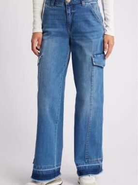 Wit & Wisdom Wide-Leg Cargo Jeans Sz 14